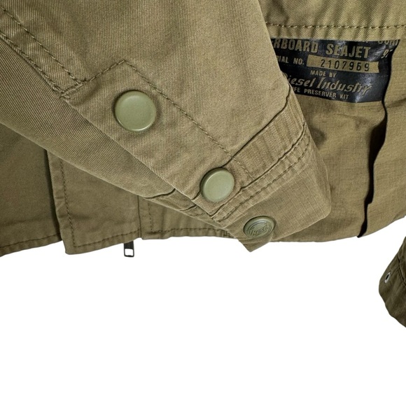 Diesel Overboard Seajet Crew Crosswave Racer Jacket 
Military Green Size S - Picture 7 of 12